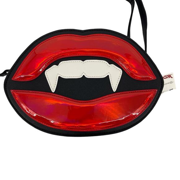 MAD Engine Handbags - NWT Mad Engine Vampire Red Lips Purse Fangs Crossbody Purse